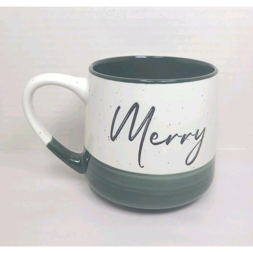 "MERRY" Peppermint & Pine Coffee Mug